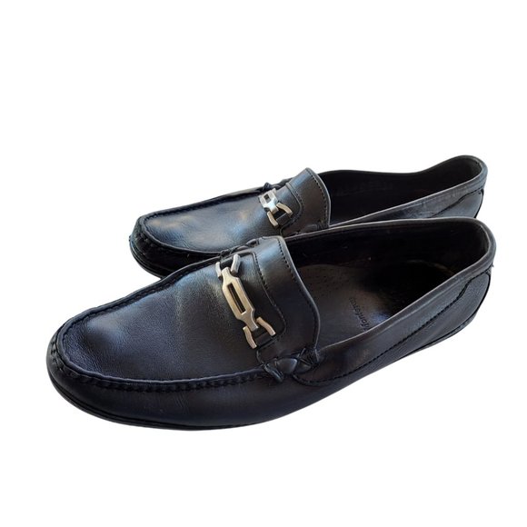 ALLEN EDMONDS Men\'s Black Buckle Bit Slip On Driving Loafer Size 11 D Amazonas main image 4